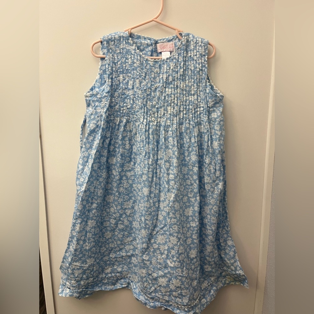 Floral Blue Kids Casual Dress